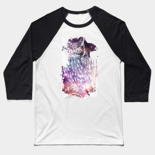 Cosmic Owl Baseball T-Shirt